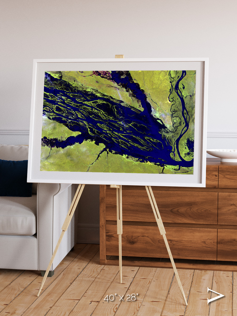 Painted Archipelago, Jau Park Framed & Mounted Print