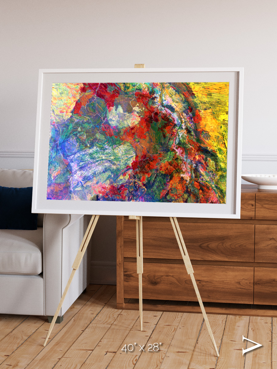 Melted Earth, Great Sandy Desert Framed & Mounted Print