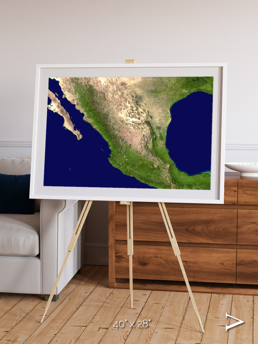 Windwritten Sands, Mexico and Central America Framed & Mounted Print