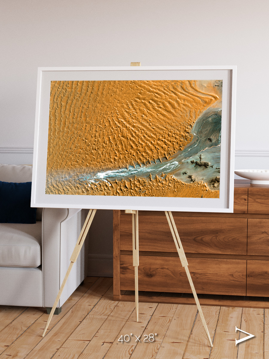 Sands in Motion, Namib Desert Framed & Mounted Print