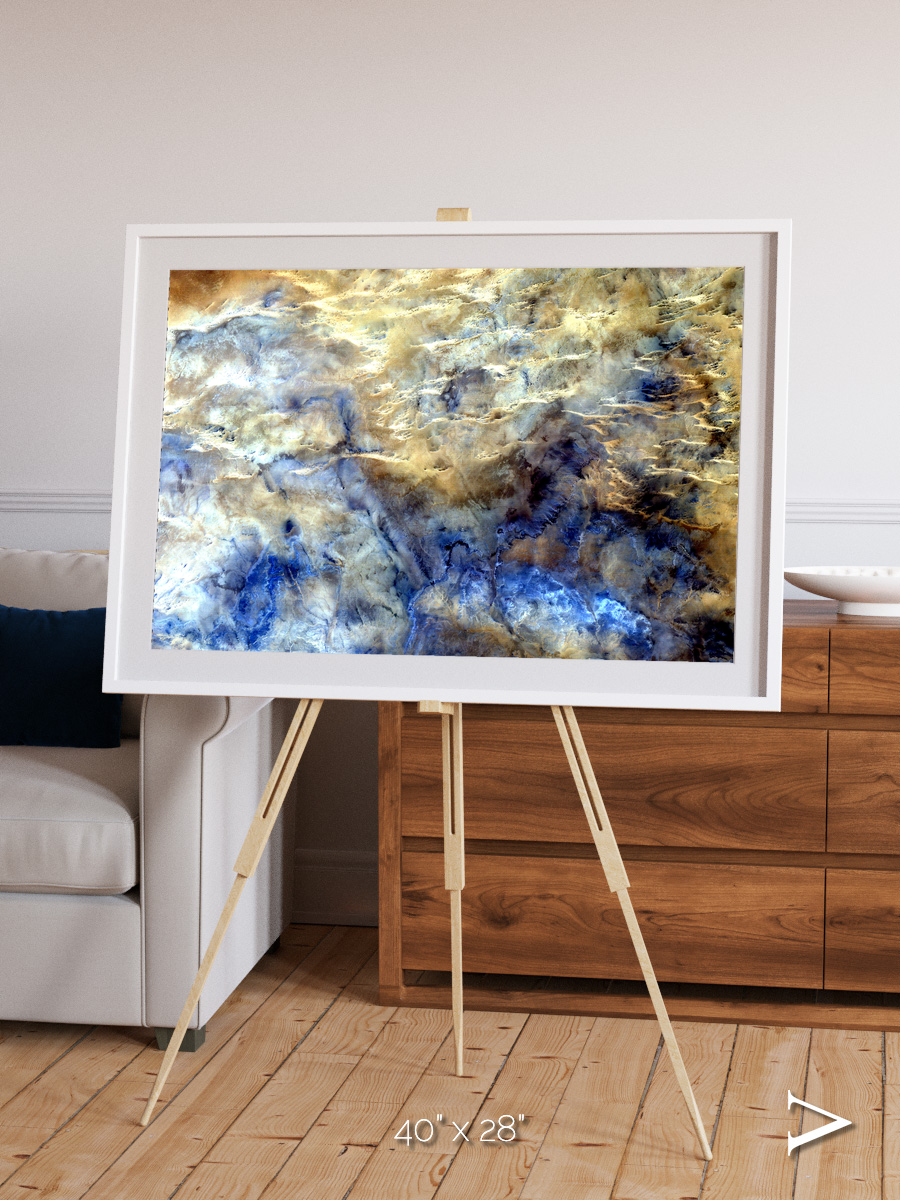 Heat Scars, No Mans Land Framed & Mounted Print