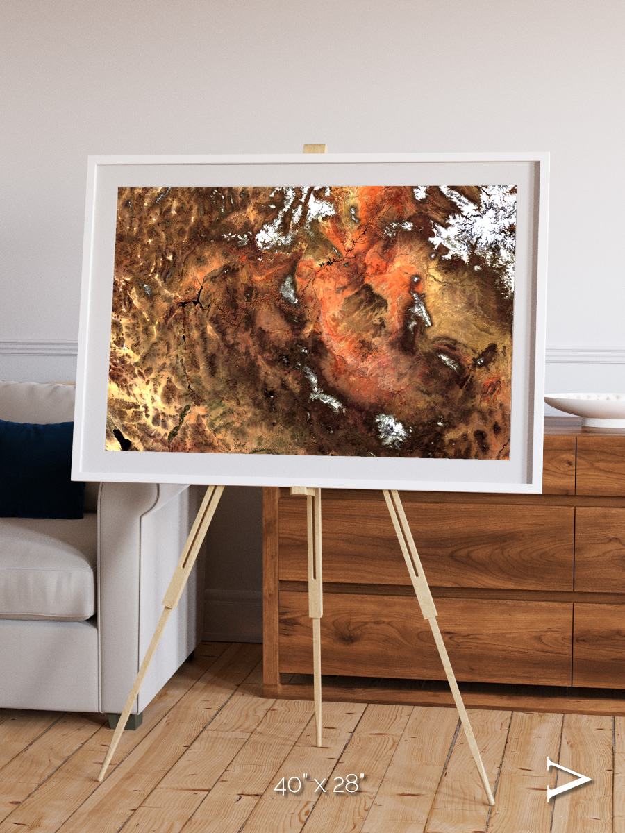 Sunlit Dunes, North America Framed & Mounted Print