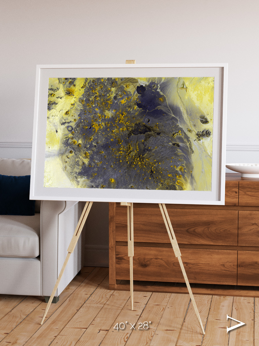 Dormant Giants, Pinacate Volcano Field Framed & Mounted Print
