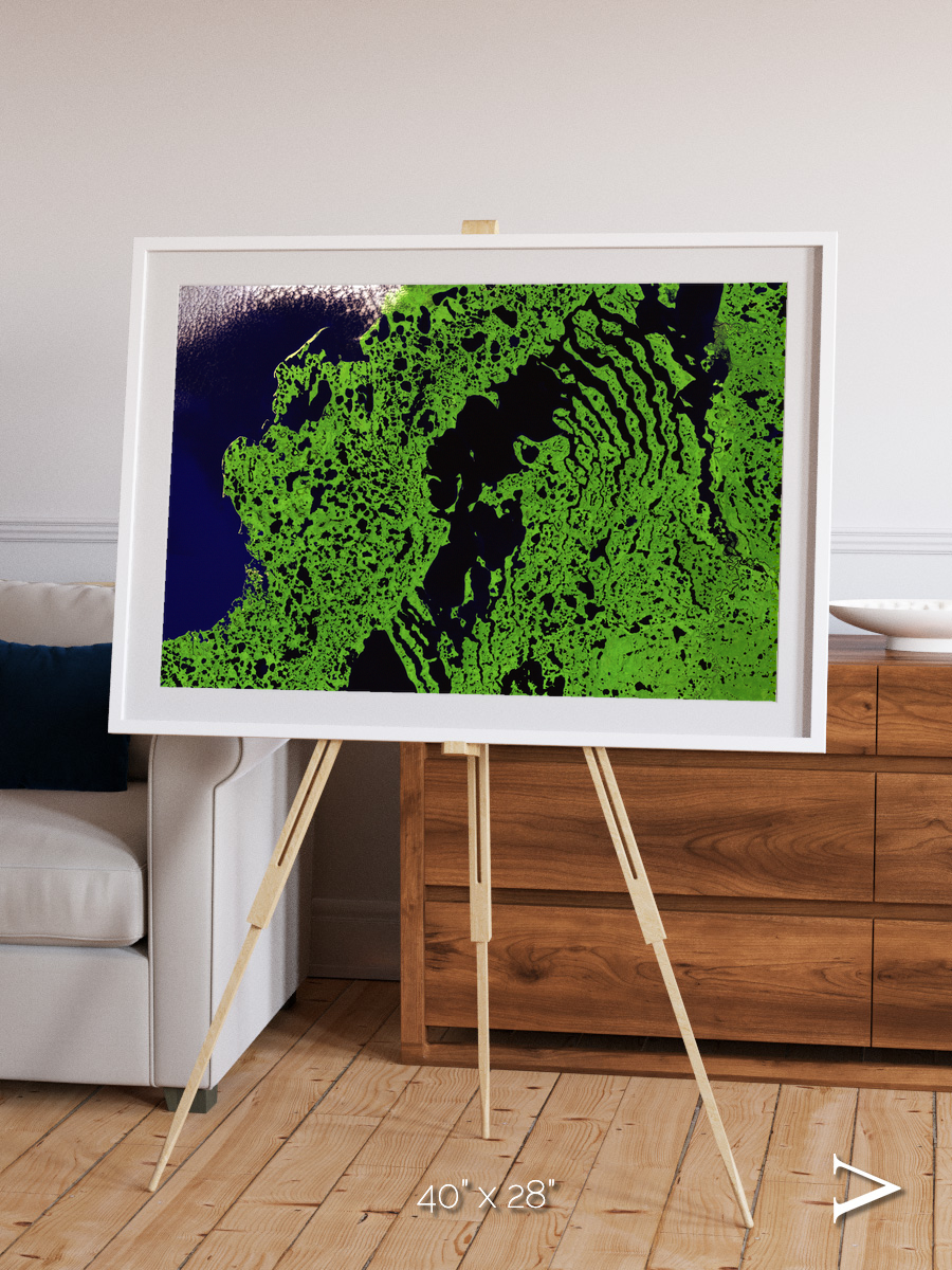 Tundra Reach, Liverpool Bay Framed & Mounted Print