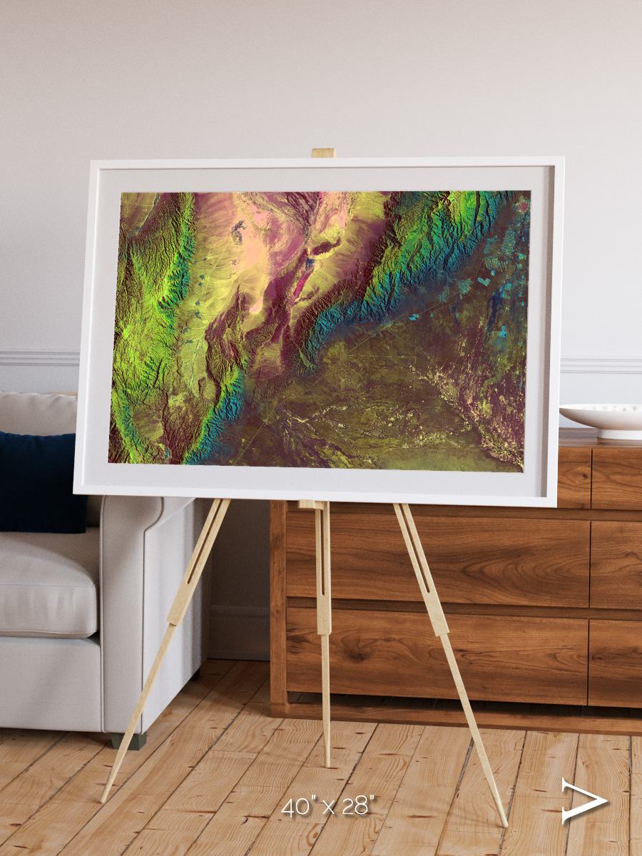 Textured Earth, Sierra de Velasco Framed & Mounted Print