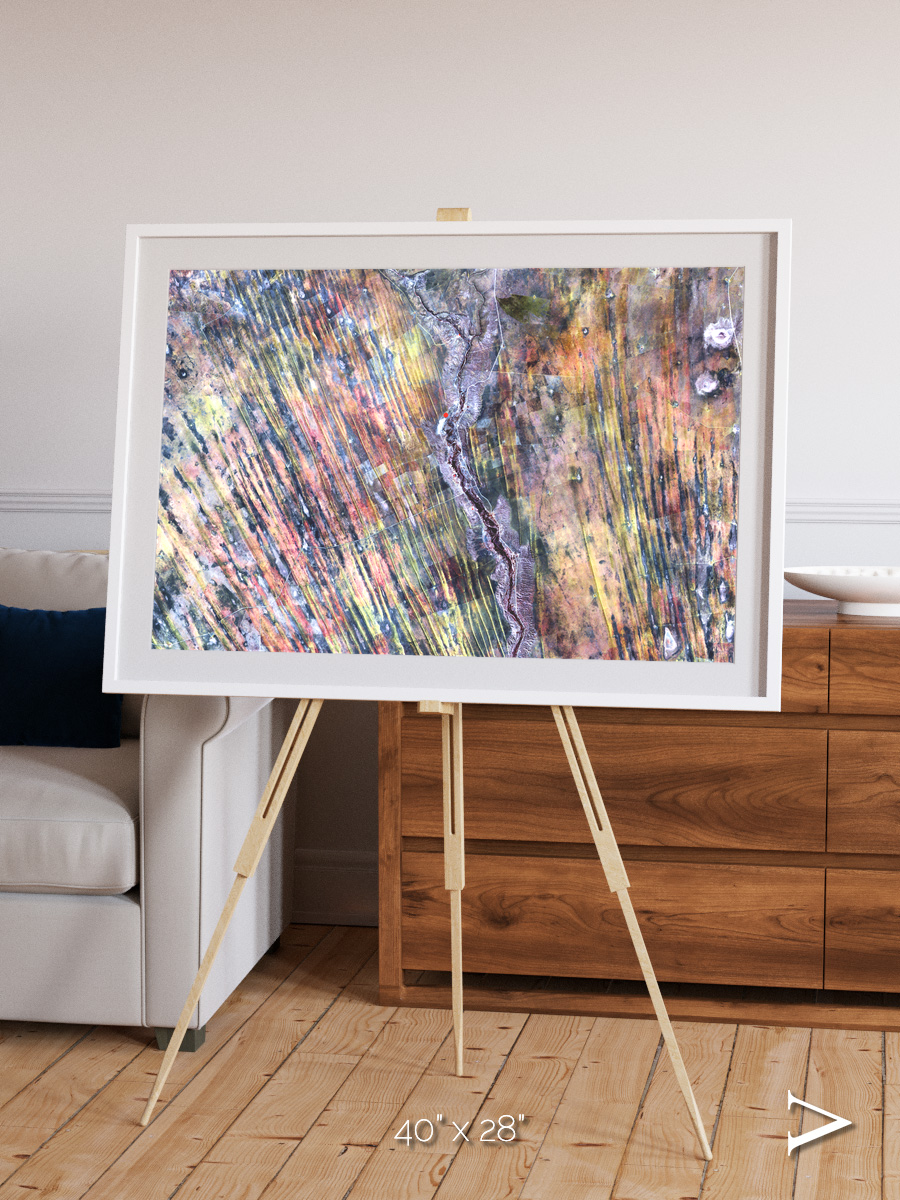 Crevasse Lines, The Optimist Framed & Mounted Print