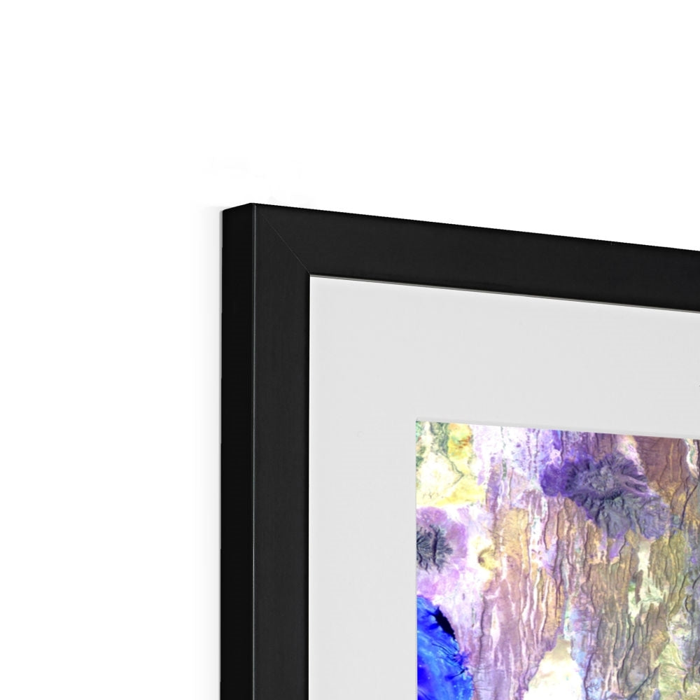 Folded Ridges, Kilimanjaro Framed & Mounted Print