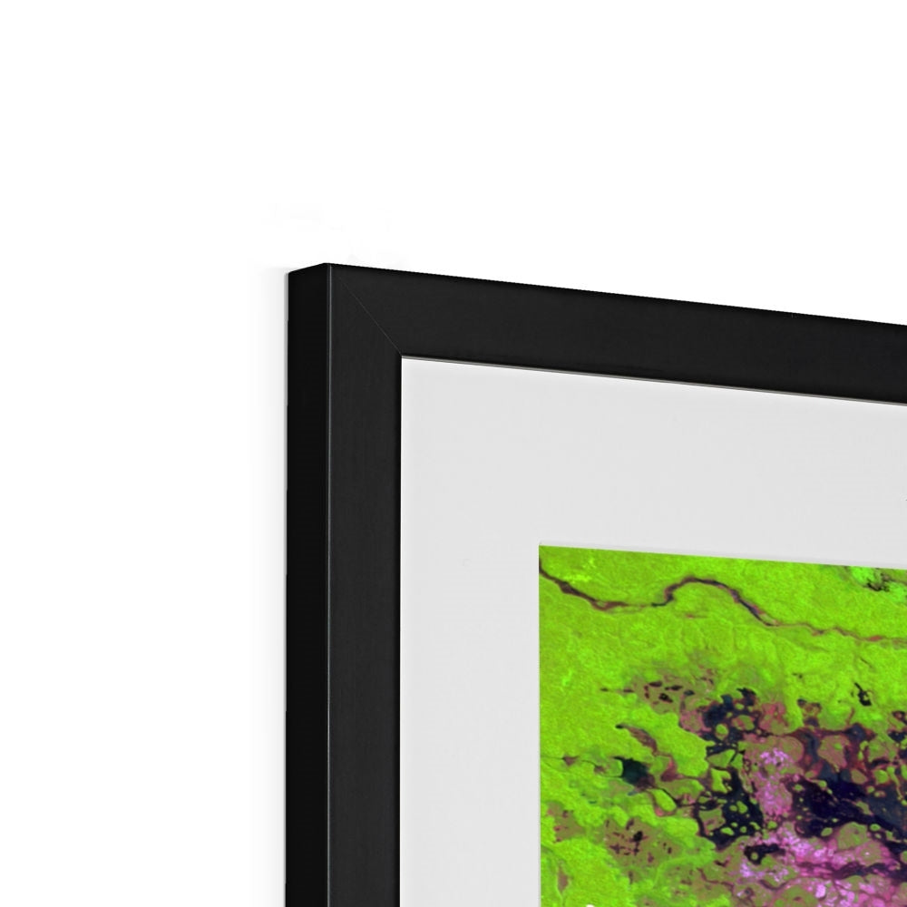 Channel Lines, Demini River Framed & Mounted Print