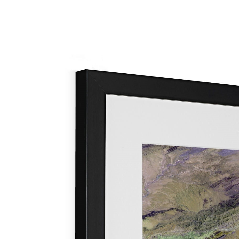 Rugged Relief, Sulaiman Mountains Framed & Mounted Print