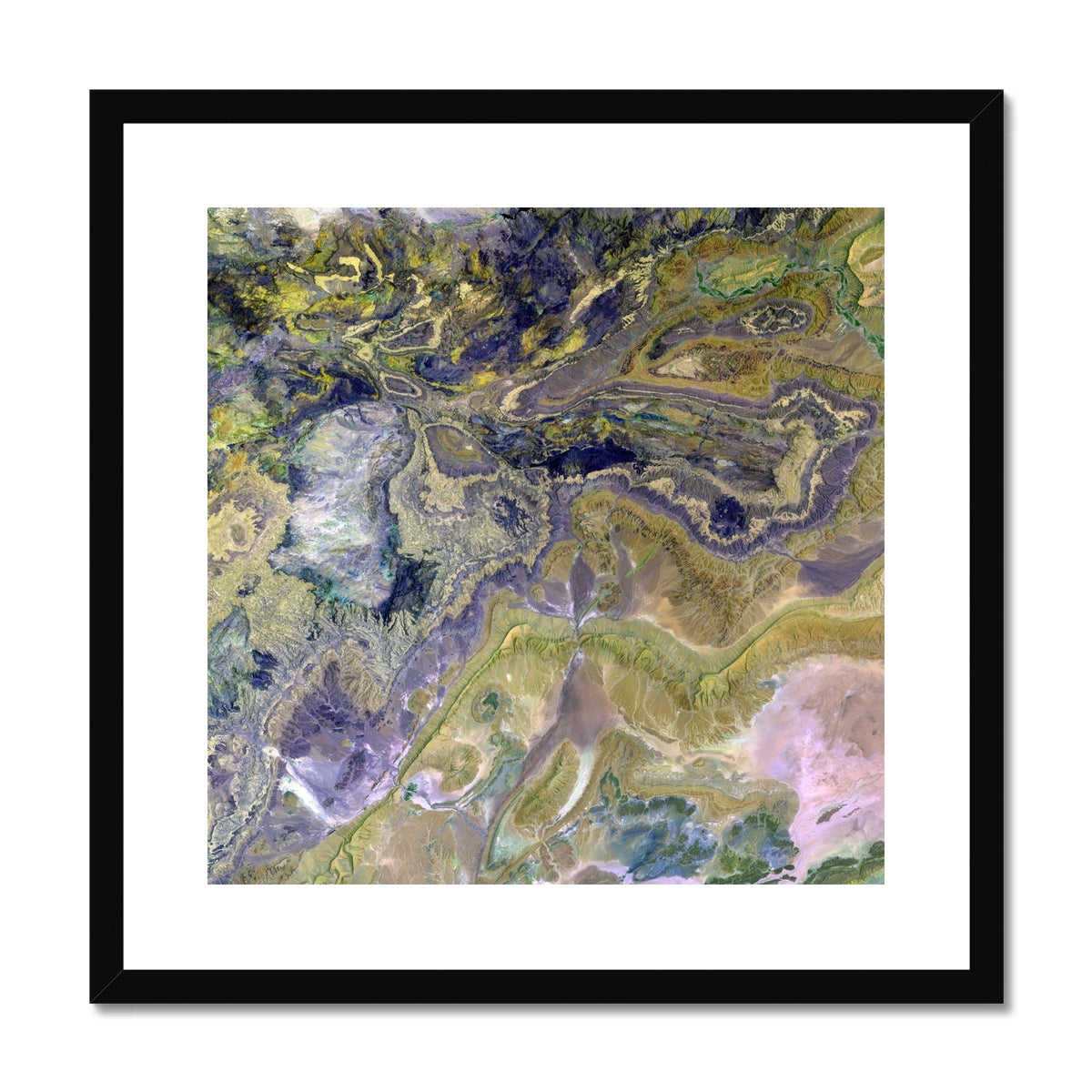 Mineral Horizons, Anti-Atlas Framed & Mounted Print