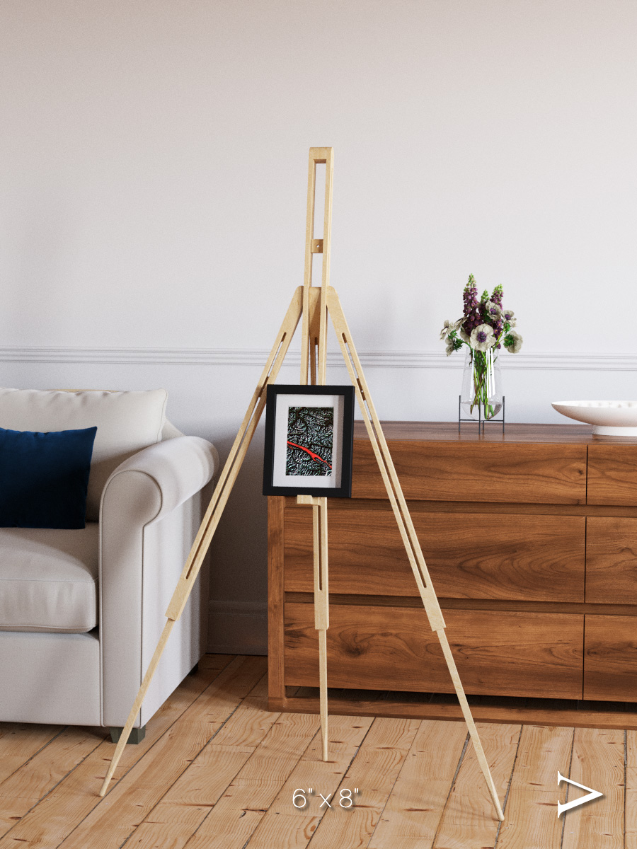 Light in the Trench, Canadian Rockies Framed & Mounted Print