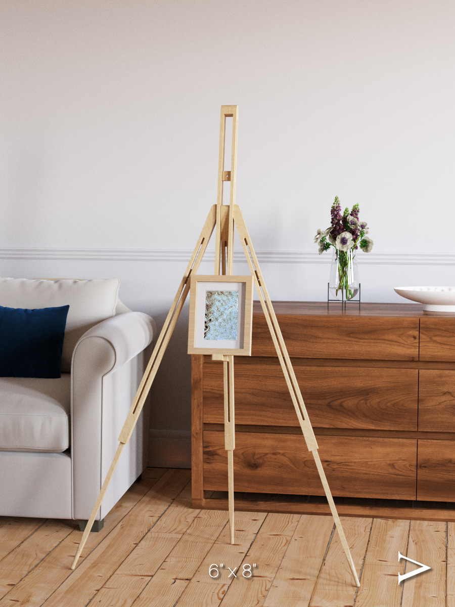 Wind Signatures, Karman Vortices Framed & Mounted Print