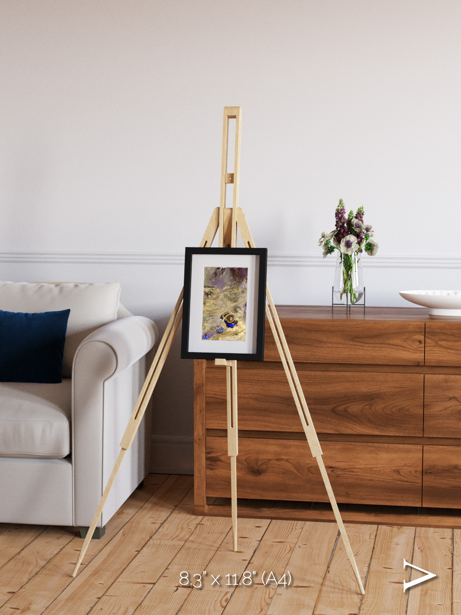 Salt Mirror, Great Salt Desert Framed & Mounted Print