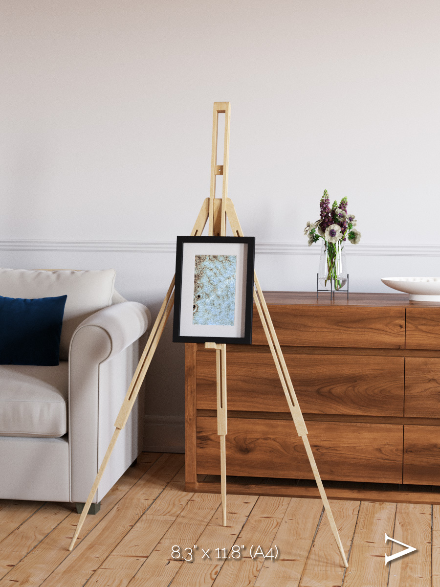 Wind Signatures, Karman Vortices Framed & Mounted Print