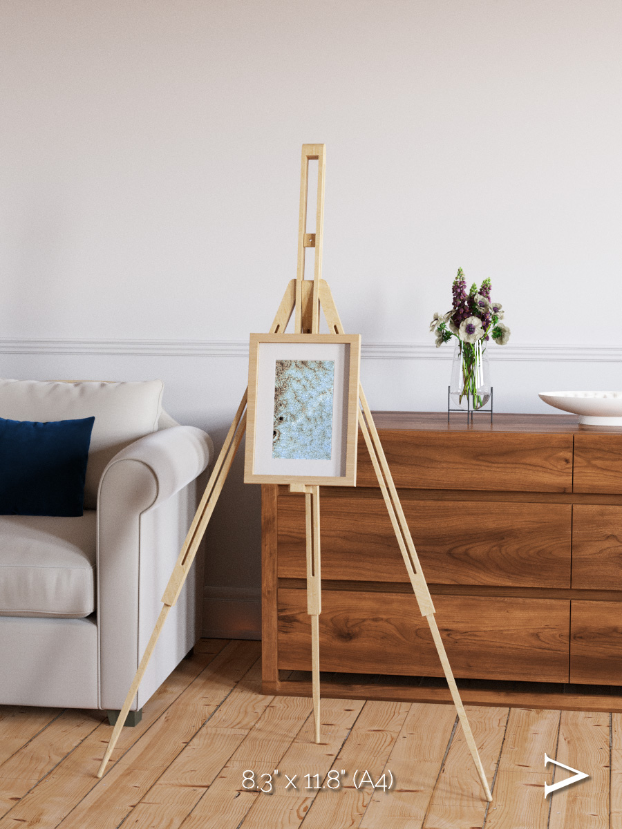 Wind Signatures, Karman Vortices Framed & Mounted Print