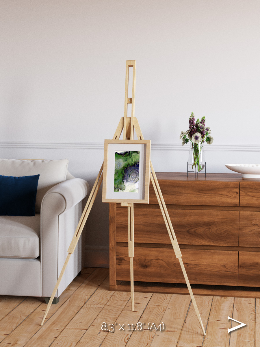Dormant Giants, Richat Structure Framed & Mounted Print