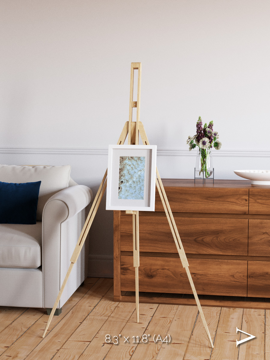 Wind Signatures, Karman Vortices Framed & Mounted Print