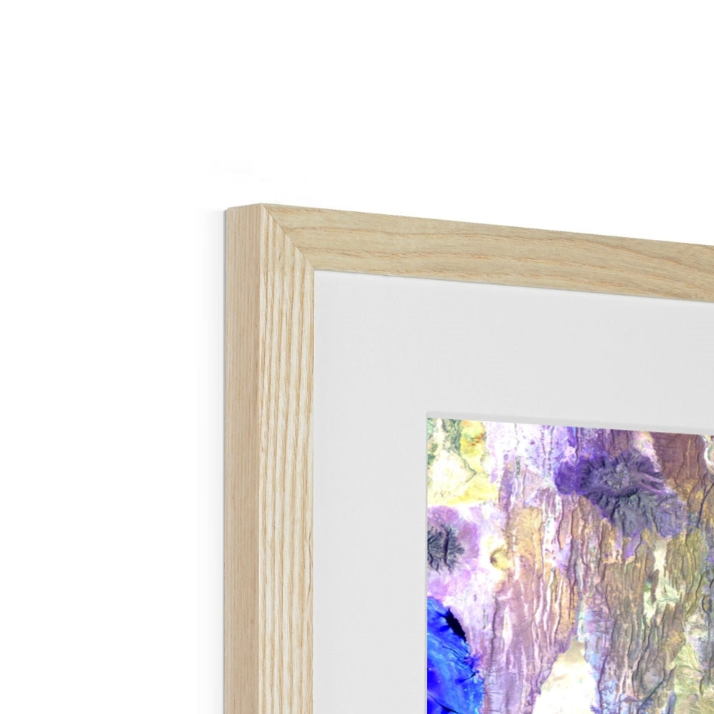 Folded Ridges, Kilimanjaro Framed & Mounted Print