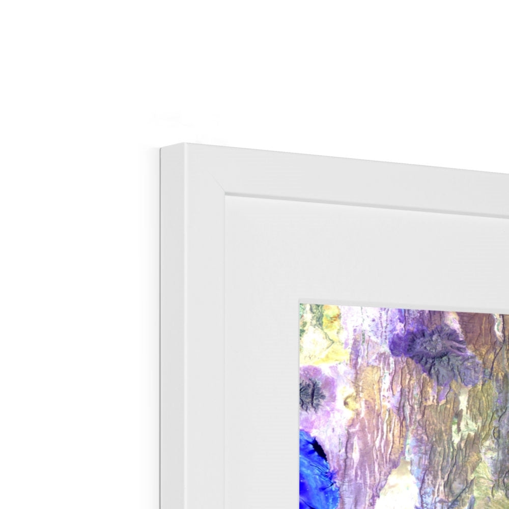 Folded Ridges, Kilimanjaro Framed & Mounted Print