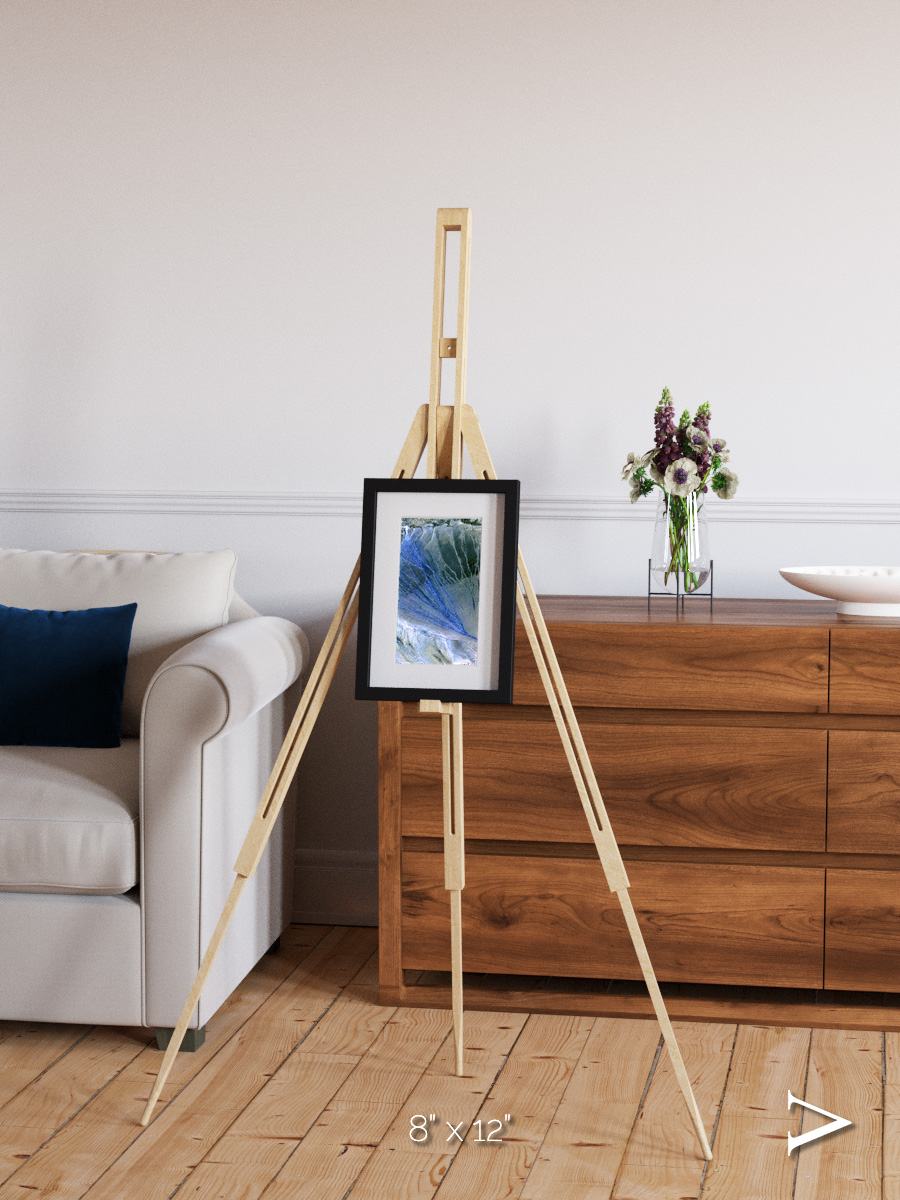 Sunlit Dunes, Alluvial Fan Framed & Mounted Print