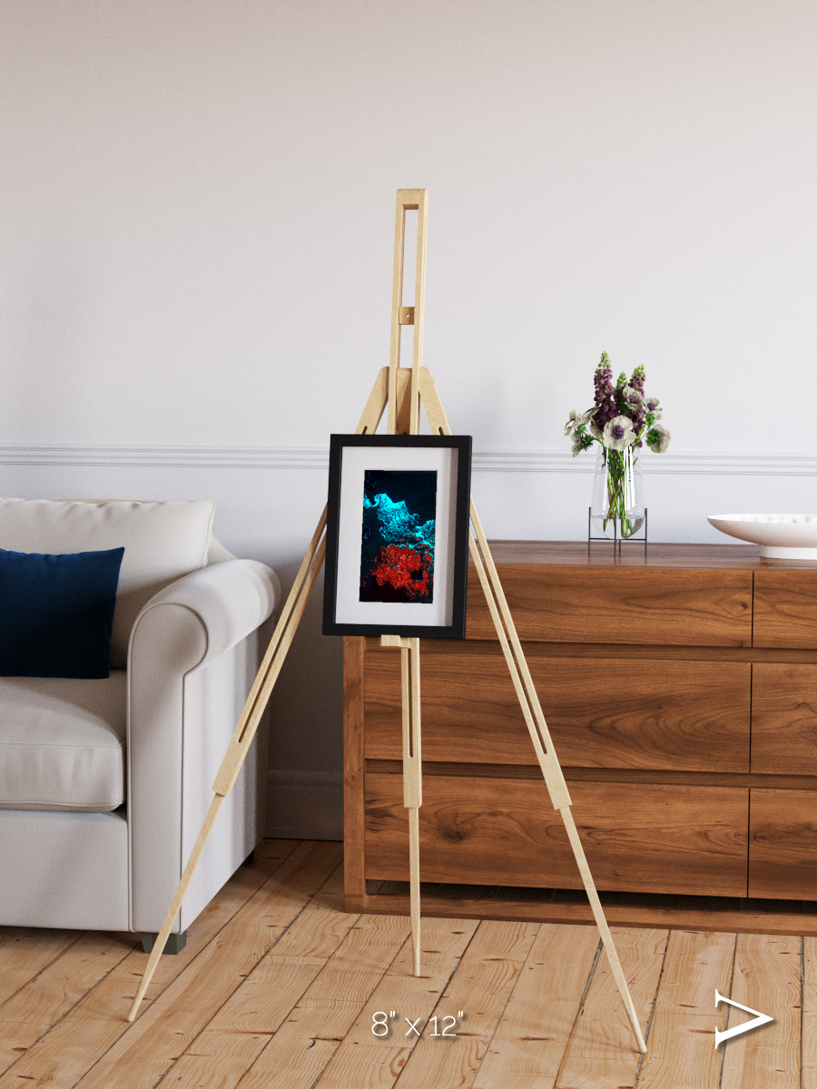 Island Sanctuary, Ghostly Grease Ice Framed & Mounted Print