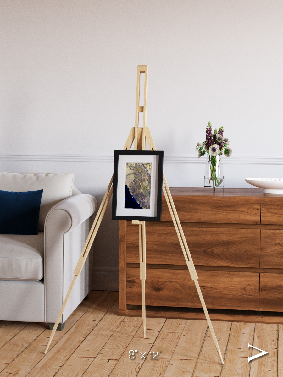 Fire Fields, Harrat Al Birk Framed & Mounted Print