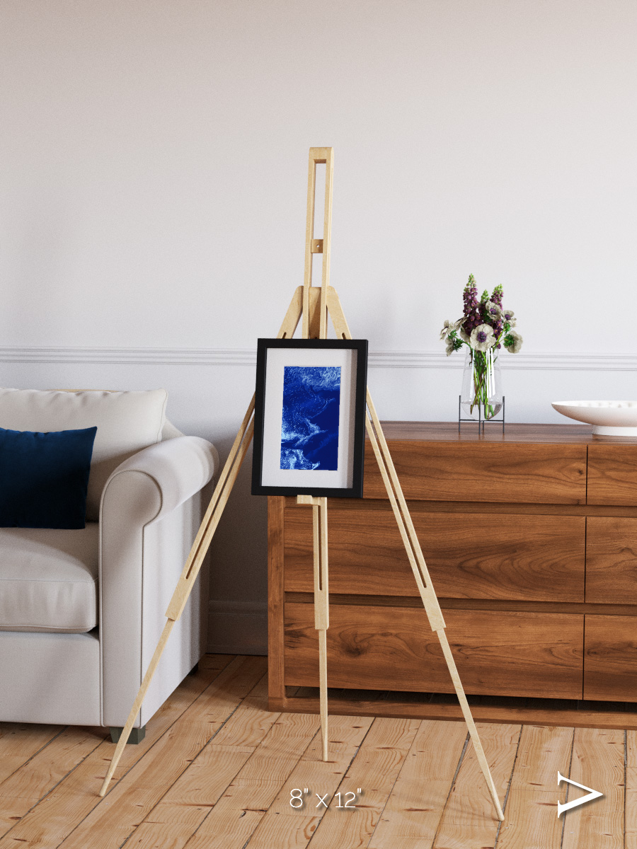 Wind Signatures, Ice Stars Framed & Mounted Print
