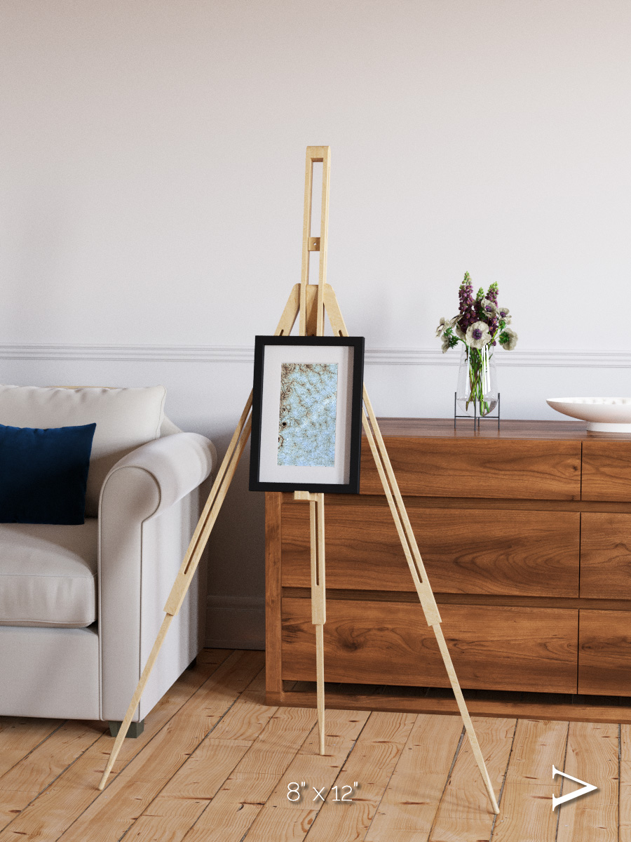 Wind Signatures, Karman Vortices Framed & Mounted Print