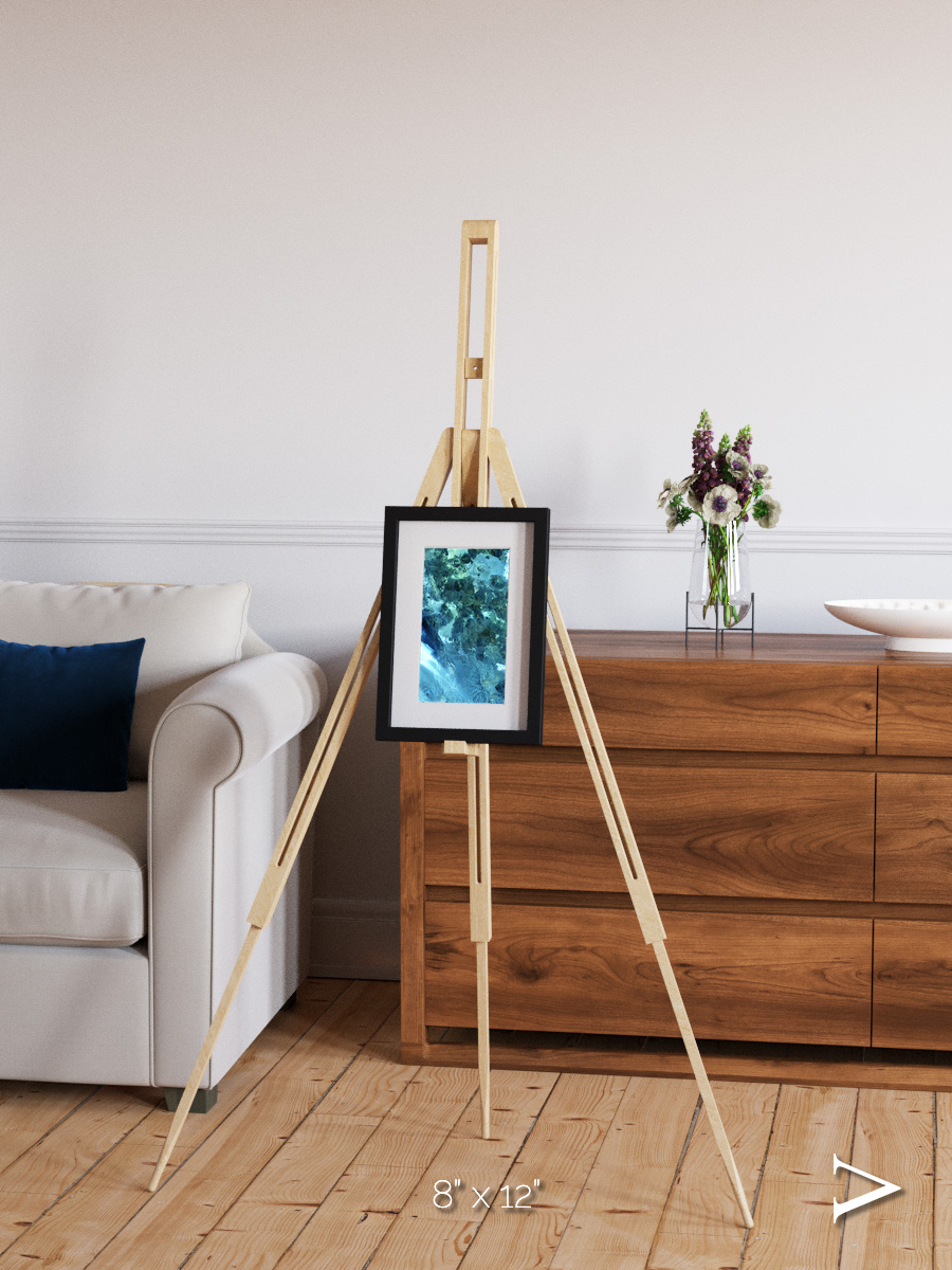Heat Scars, Volcanoes Framed & Mounted Print