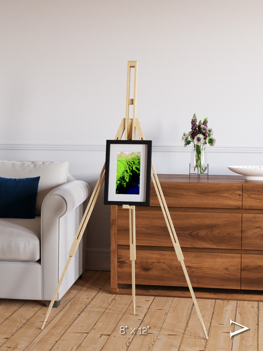 Delta Mosaic, Volga River Delta Framed & Mounted Print