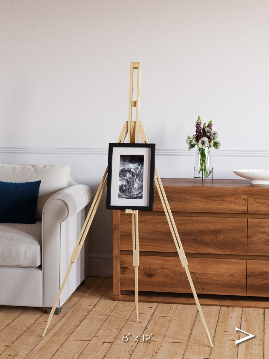 Wind Signatures, Whirlpool in the Air Framed & Mounted Print