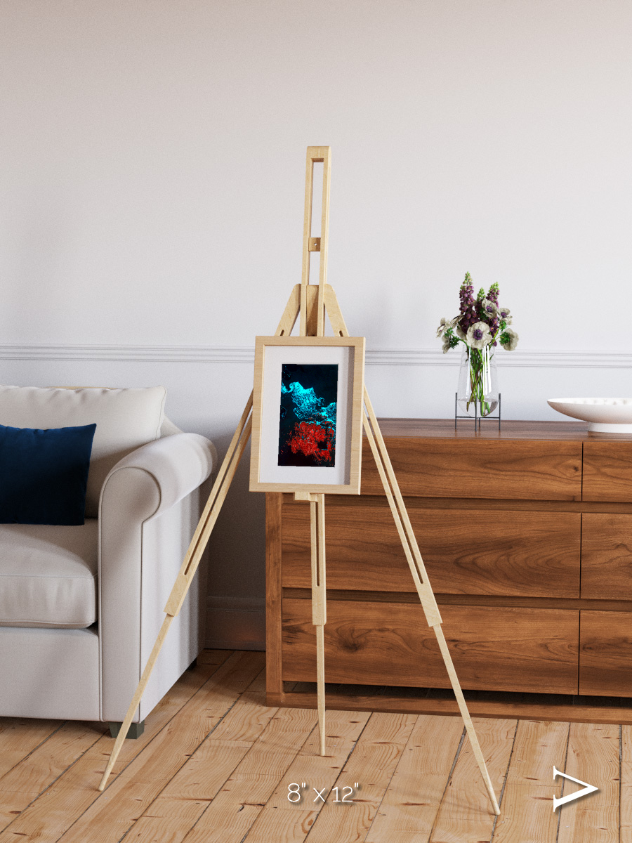 Island Sanctuary, Ghostly Grease Ice Framed & Mounted Print