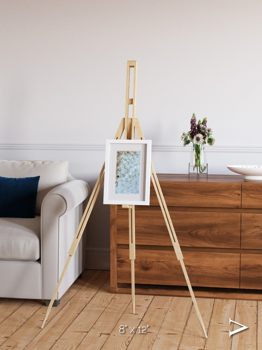 Wind Signatures, Karman Vortices Framed & Mounted Print