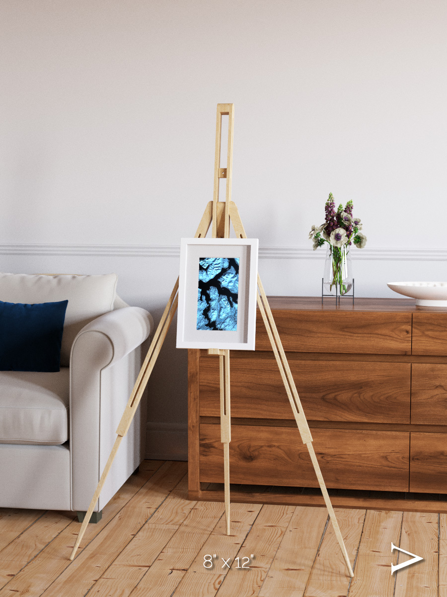 Glacial Passage, Northern Norway Framed & Mounted Print