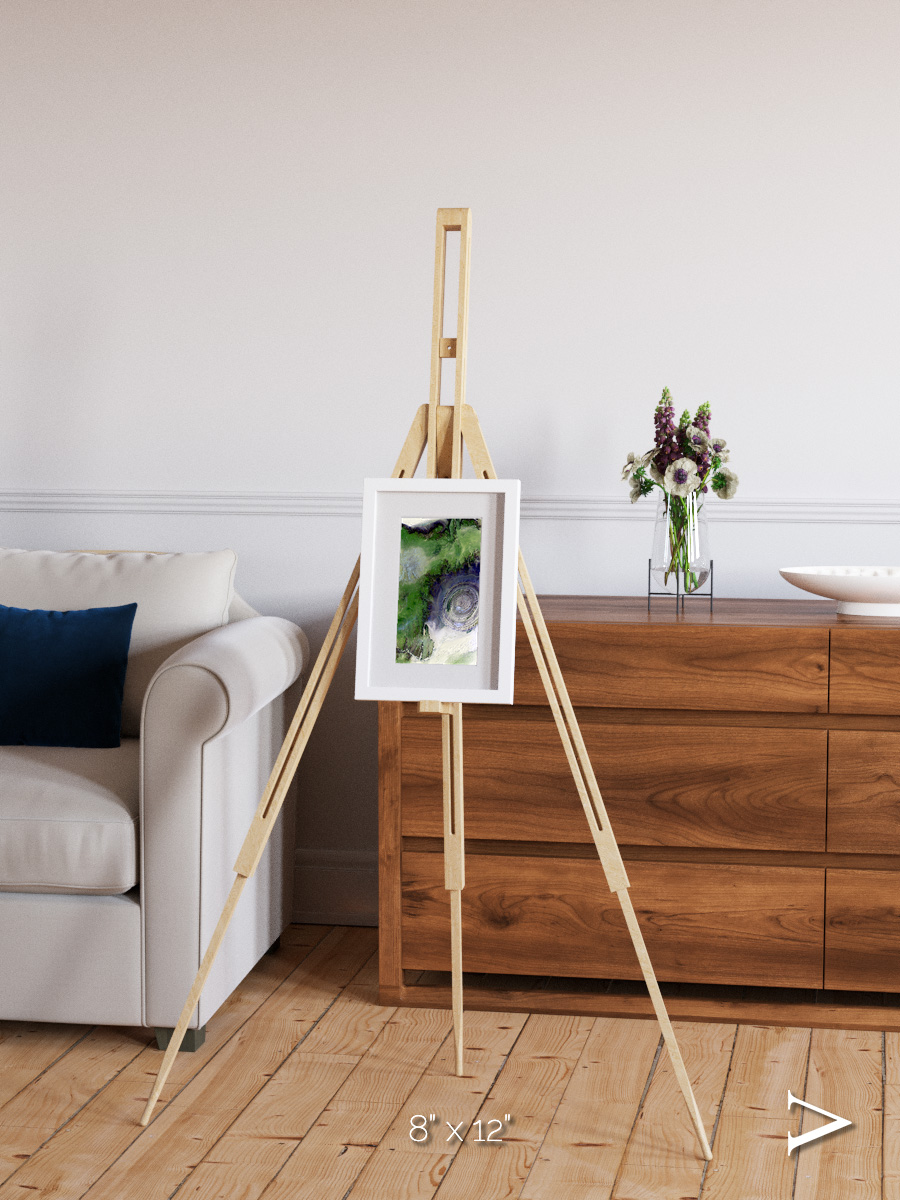 Dormant Giants, Richat Structure Framed & Mounted Print