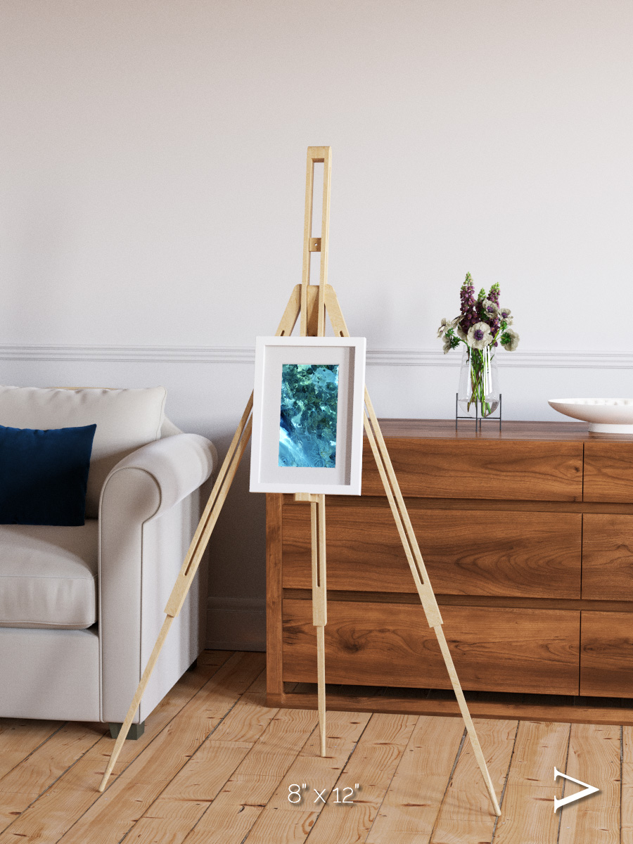Heat Scars, Volcanoes Framed & Mounted Print