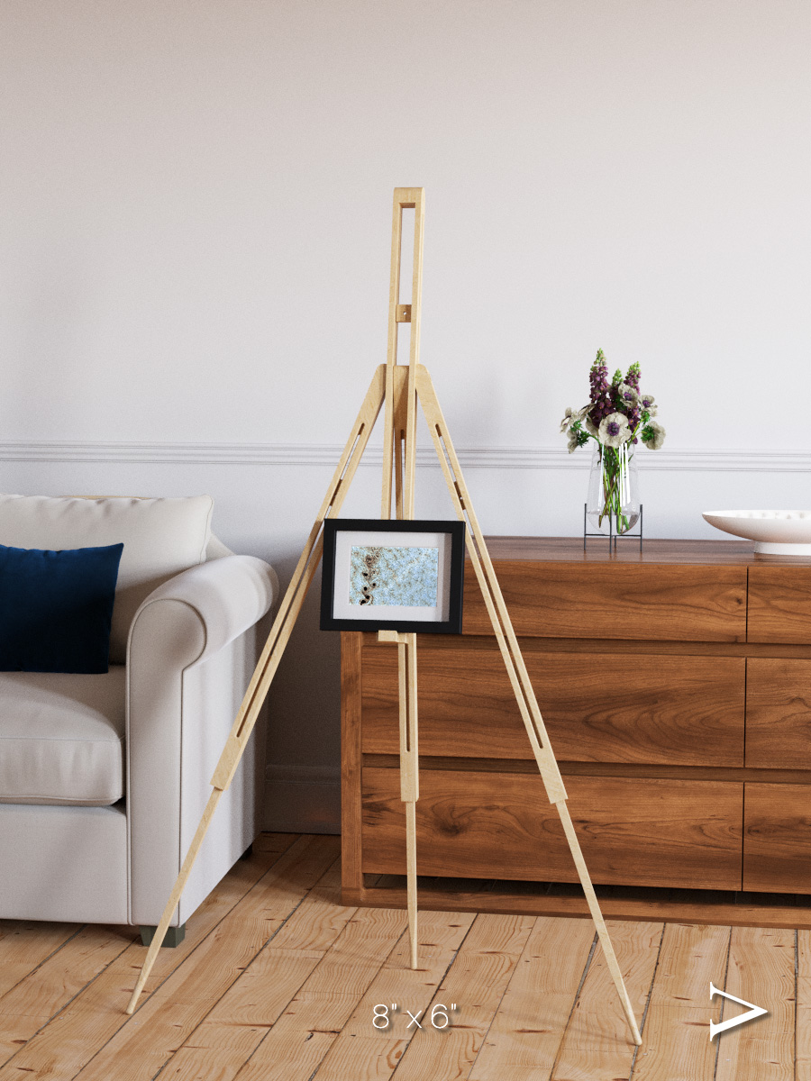 Wind Signatures, Karman Vortices Framed & Mounted Print