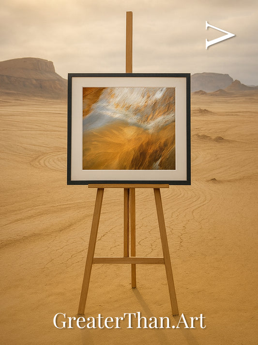 Etched Sands, Algerian Sahara Framed & Mounted Print