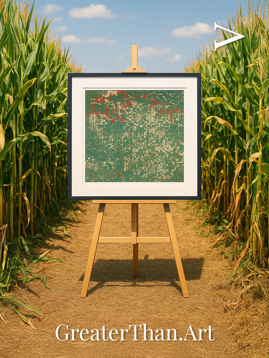 Patterns of Growth, Garden City Framed & Mounted Print