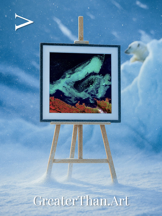 Frozen Currents, Foxe Basin Framed & Mounted Print