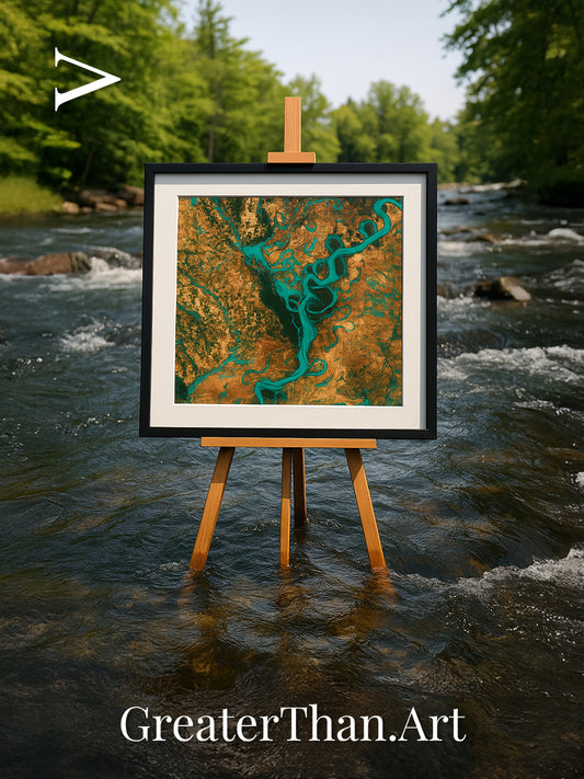 River’s Dance, Mississippi Framed & Mounted Print