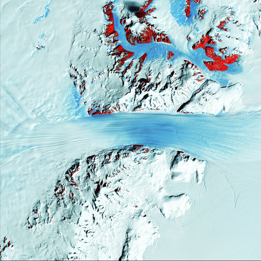 River of Ice, Byrd Glacier Framed & Mounted Print