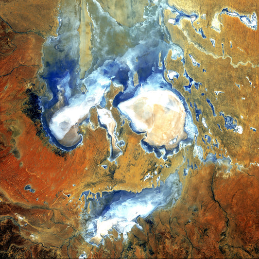 Ephemeral Mirror, Lake Eyre Framed & Mounted Print