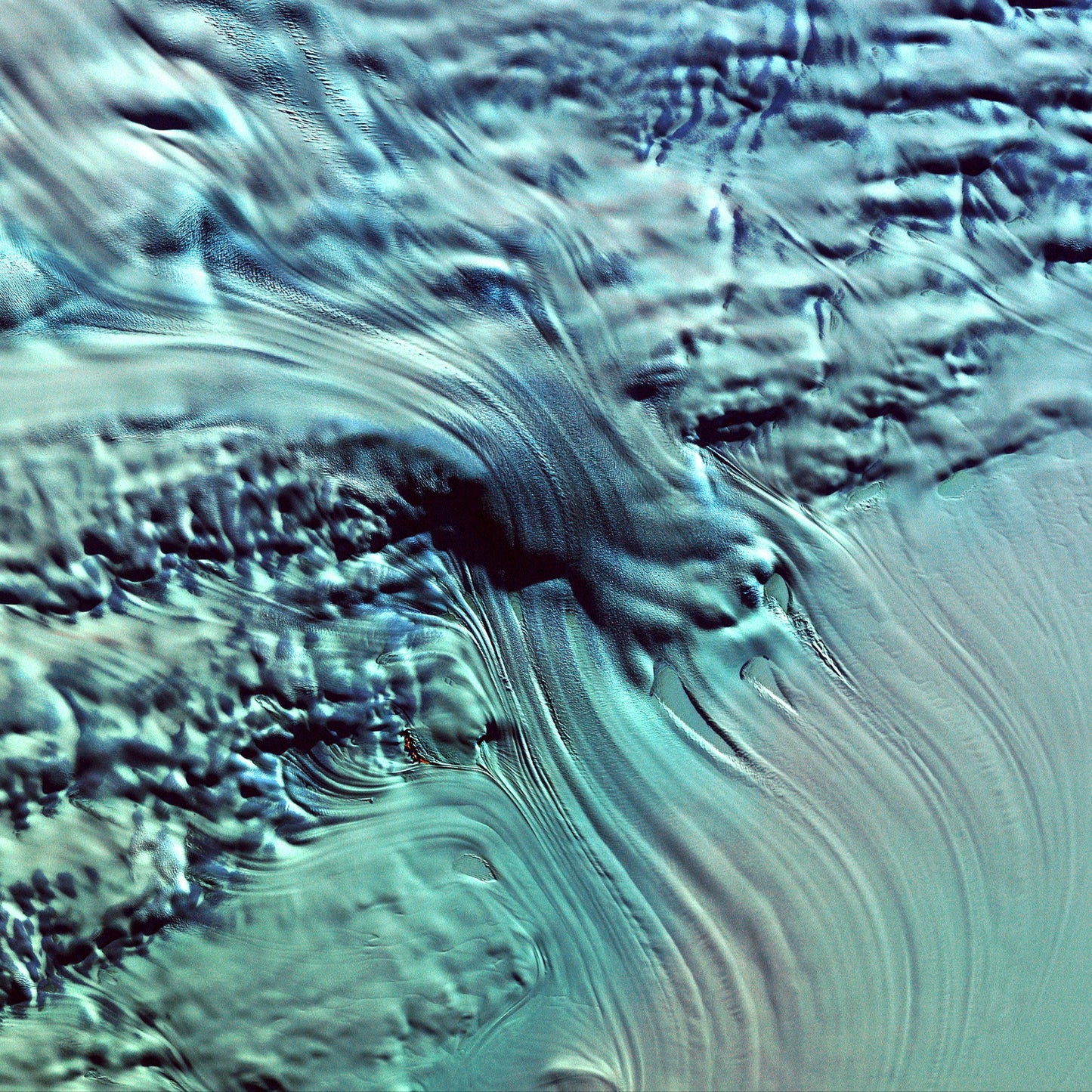 Ice River, Lambert Glacier Framed & Mounted Print