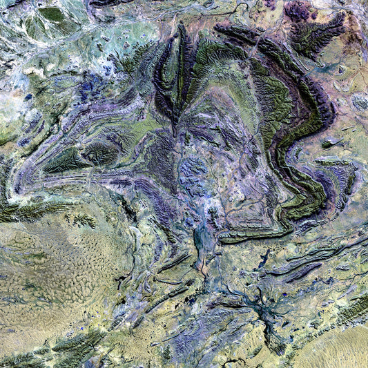 Mountain Textures, MacDonnell Ranges Framed & Mounted Print