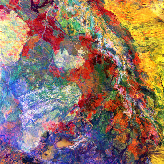 Melted Earth, Great Sandy Desert Framed & Mounted Print