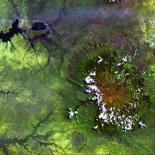 Vortex Trails, Mount Elgon Framed & Mounted Print