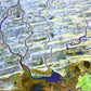 Islands in Blue, Niger River Framed & Mounted Print