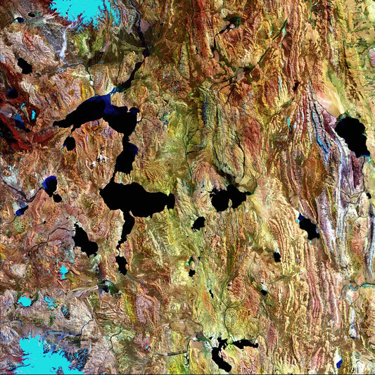 Above the Earth, Tibetan Plateau Framed & Mounted Print