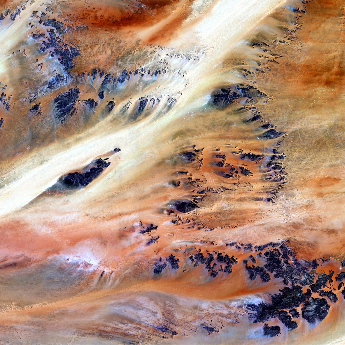 Shifting Dunes, Terkezi Oasis Framed & Mounted Print